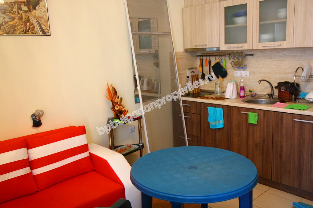 Меблированная студия близко к морю на продажу в курорте Солнечный Берег