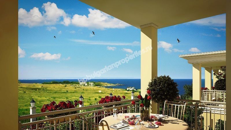 Меблированная студия на первой линии моря на продажу в курорте Черноморец