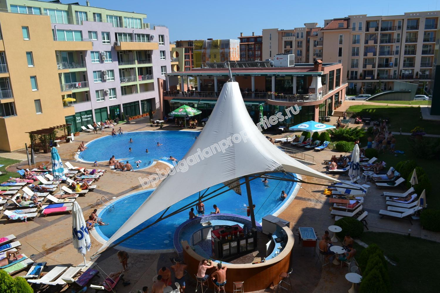 Меблированная студия близко к пляжу на продажу в курорте Солнечный Берег