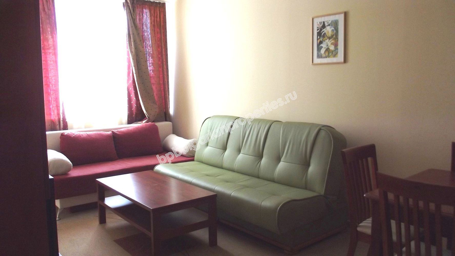 Меблированная друхкомнатная квартира для продажи до пляжа в курорте Солнечный Берег