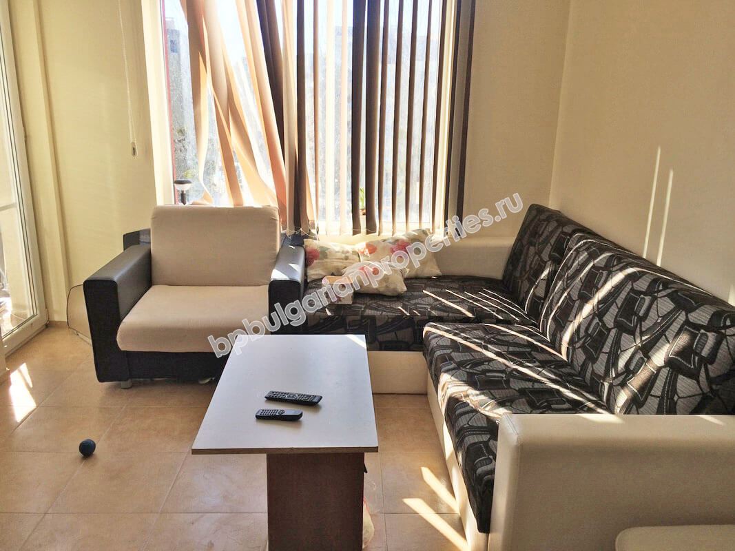 Меблированная двухкомнатная квартира на продажу в курорте Солнечный Берег