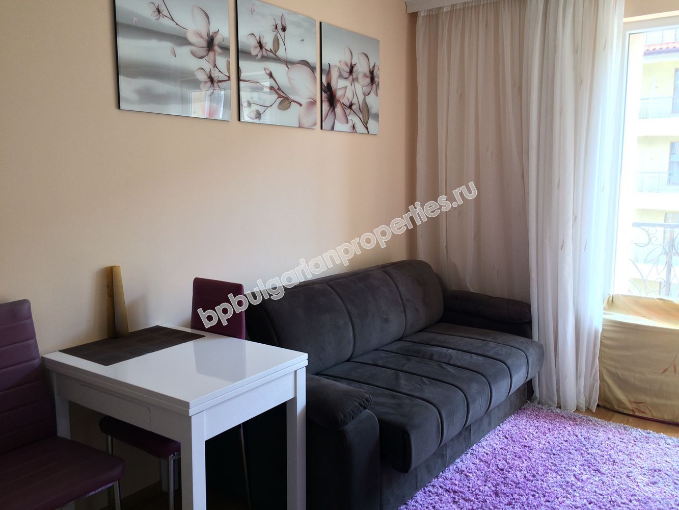 Шикарная меблированная студия на продажу в элитном комплексе в курорте Солнечный берег