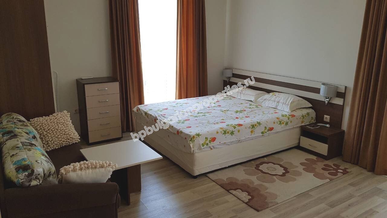 Меблированная студия на продажу в элитном комплексе в курорте Солнечный Берег