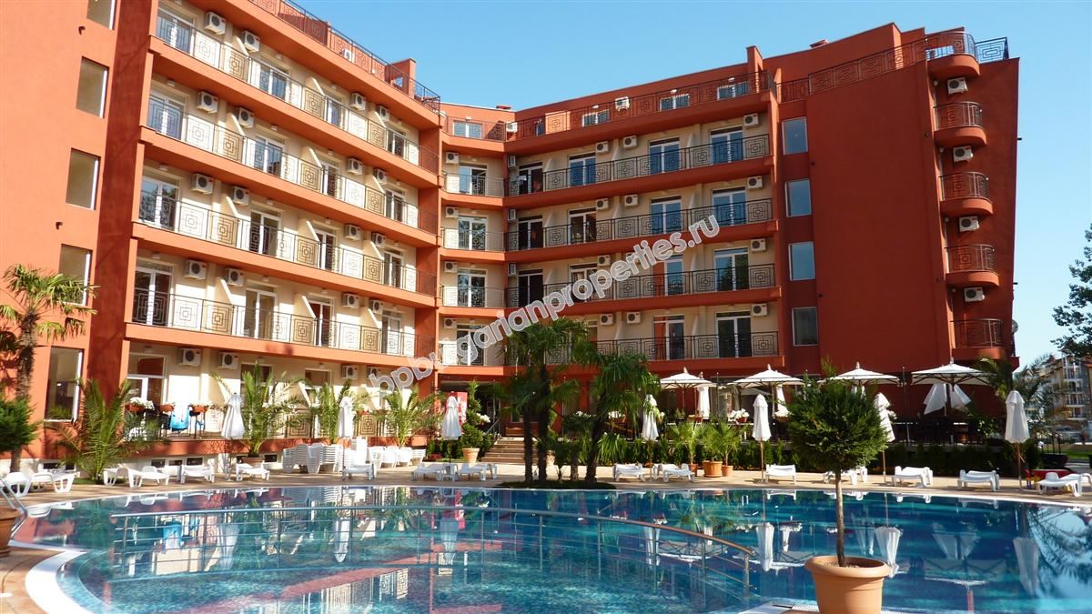 Меблированная студия близко к пляжу на продажу в курорте Солнечный Берег