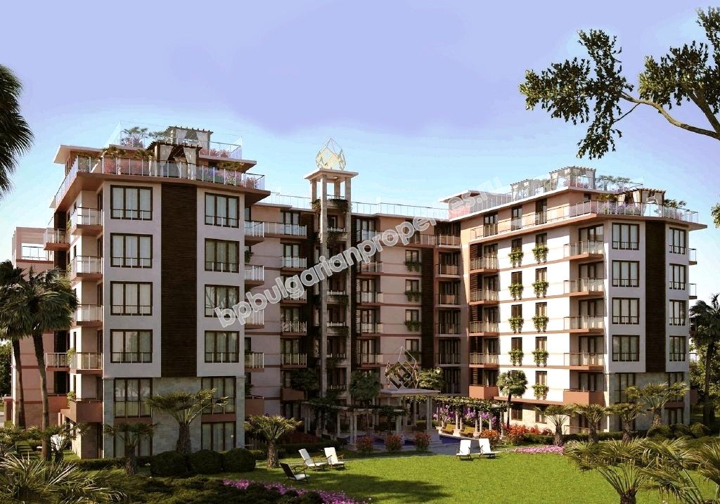 Новая двухкомнатная меблированная квартира в элитном комплексе на продажу в курорте Солнечный Берег