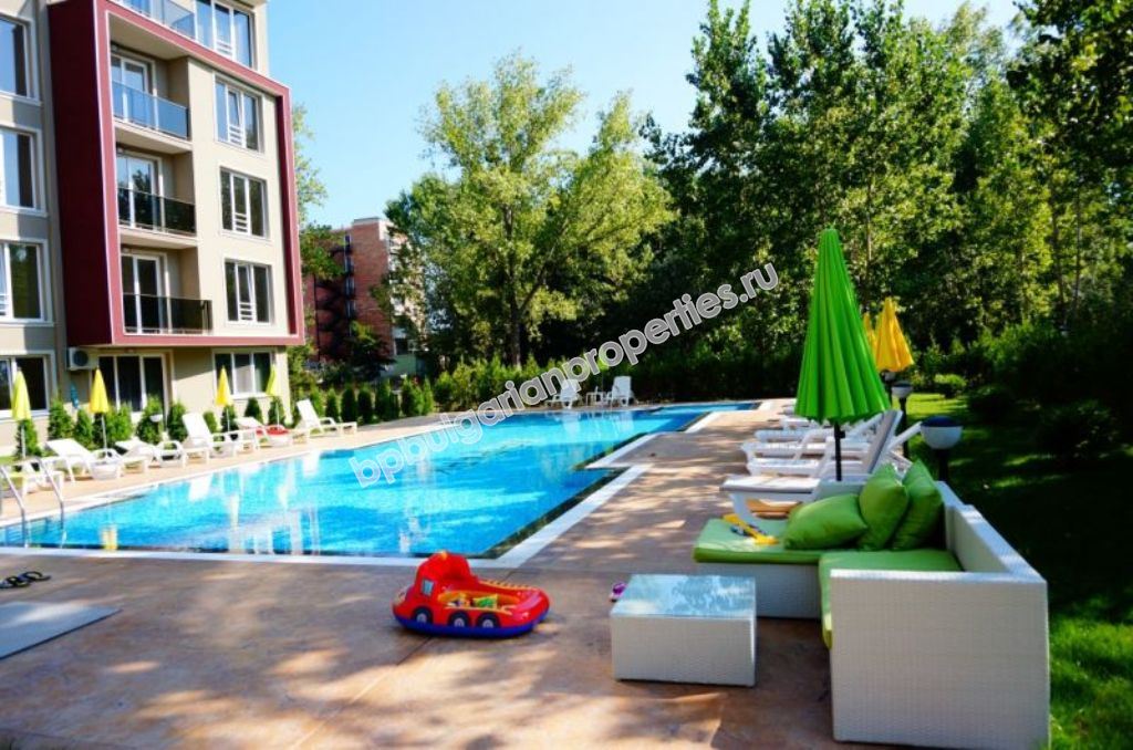 Новая меблированная студия на продажу близко к пляжу в курорте Солнечный Берег