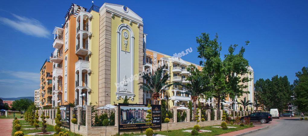 Люксовая меблированная студия на продажу в курорте Солнечный Берег