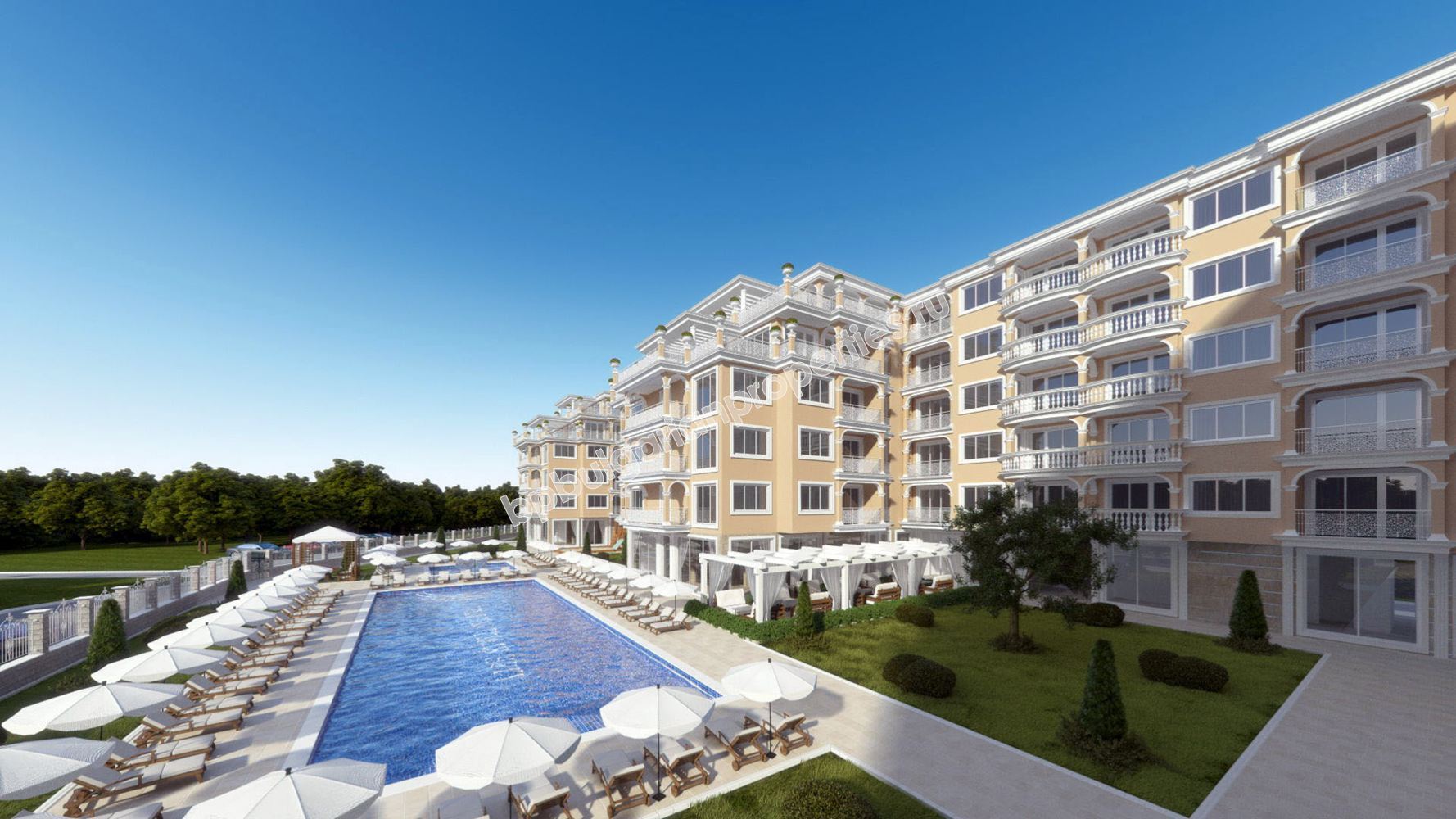 Новая двухкомнатная квартира на продажу близко к пляжу в городе Несебр