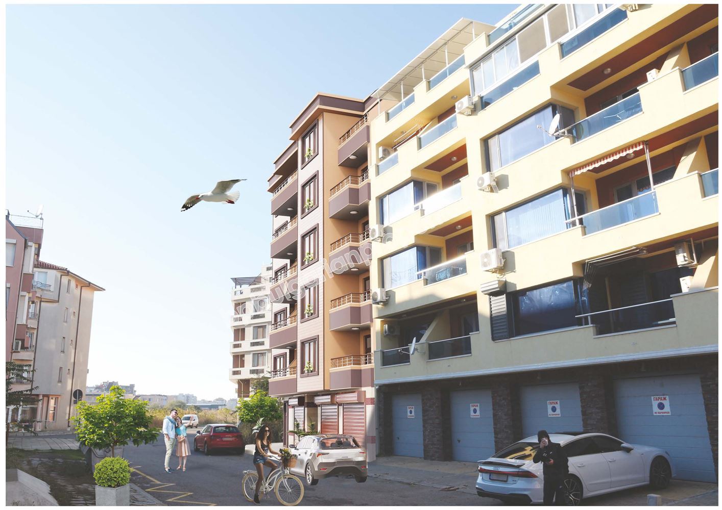 Недвижимость для ПМЖ в Болгарии. Новый жилищный проект в центральной части Поморие