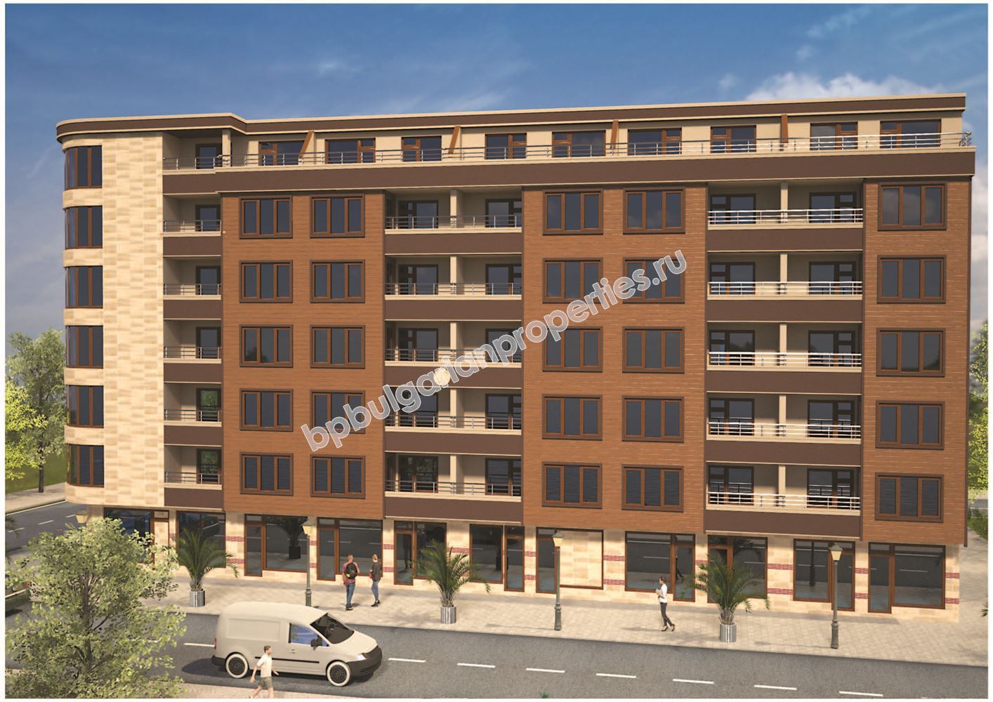 Жилье в новом доме в 450 метрах от моря в Поморие