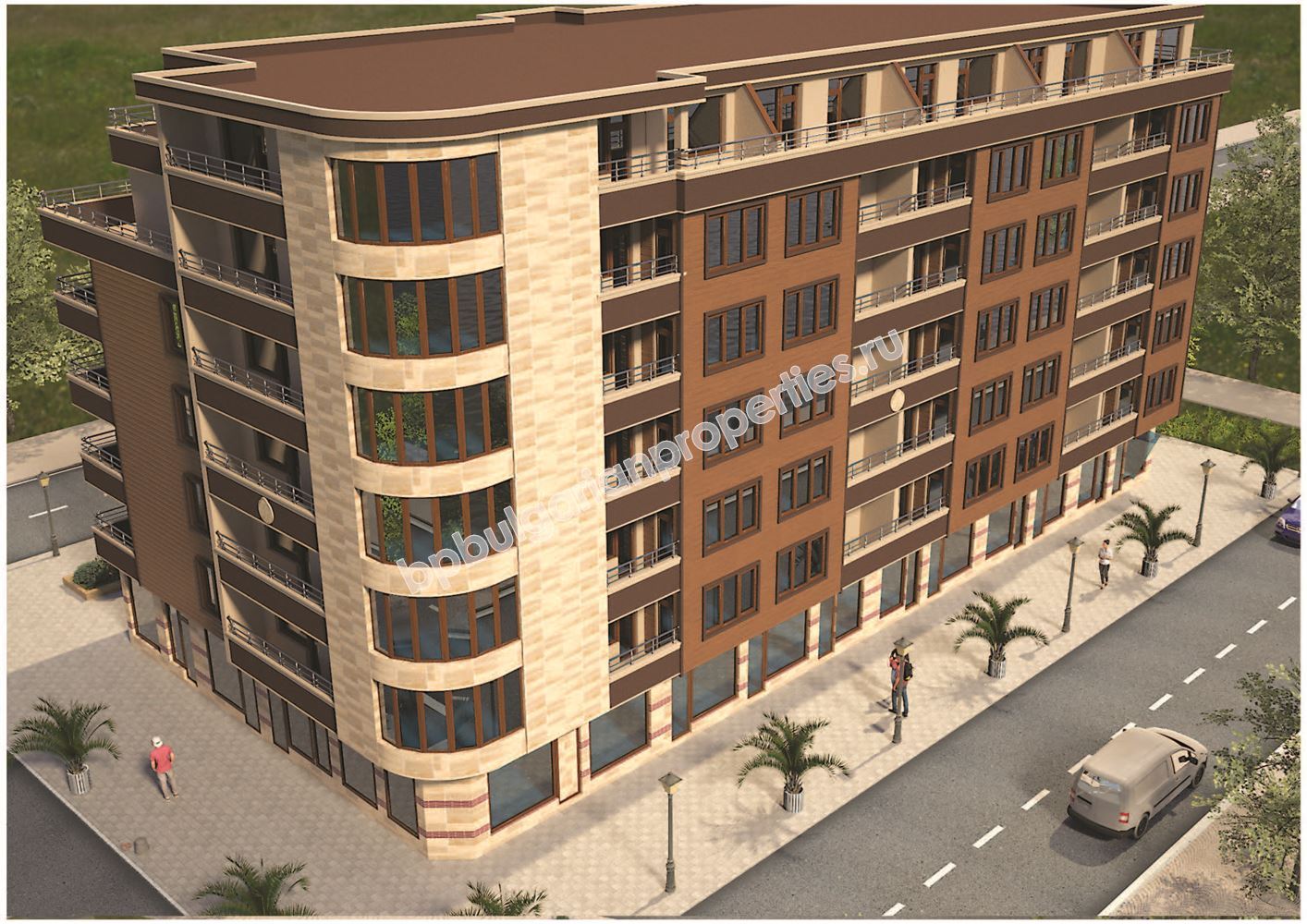 Жилье в новом доме в 450 метрах от моря в Поморие