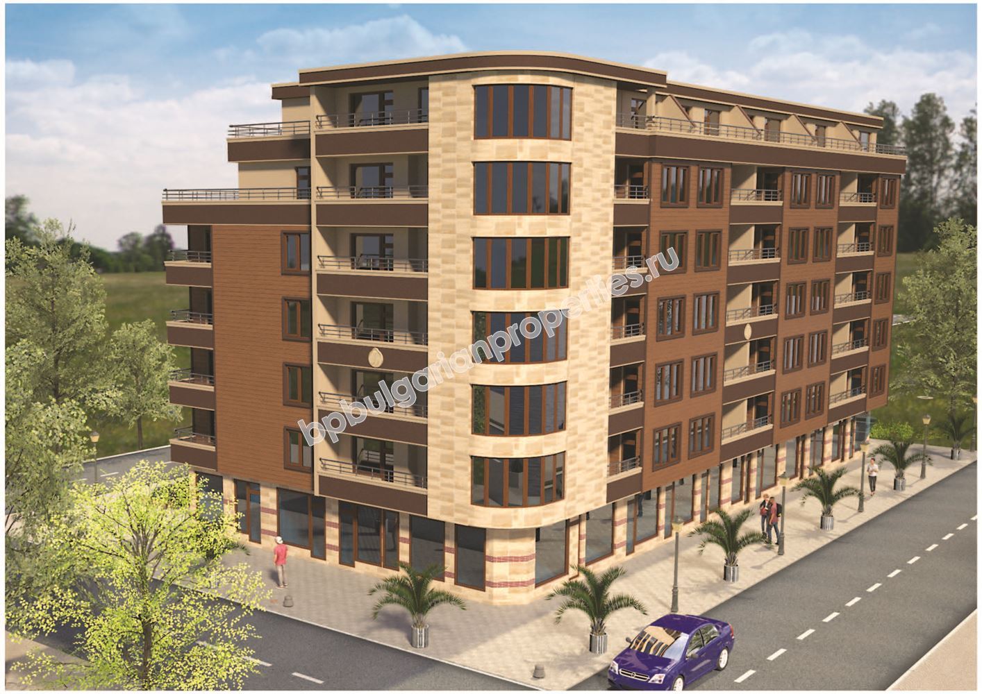 Жилье в новом доме в 450 метрах от моря в Поморие