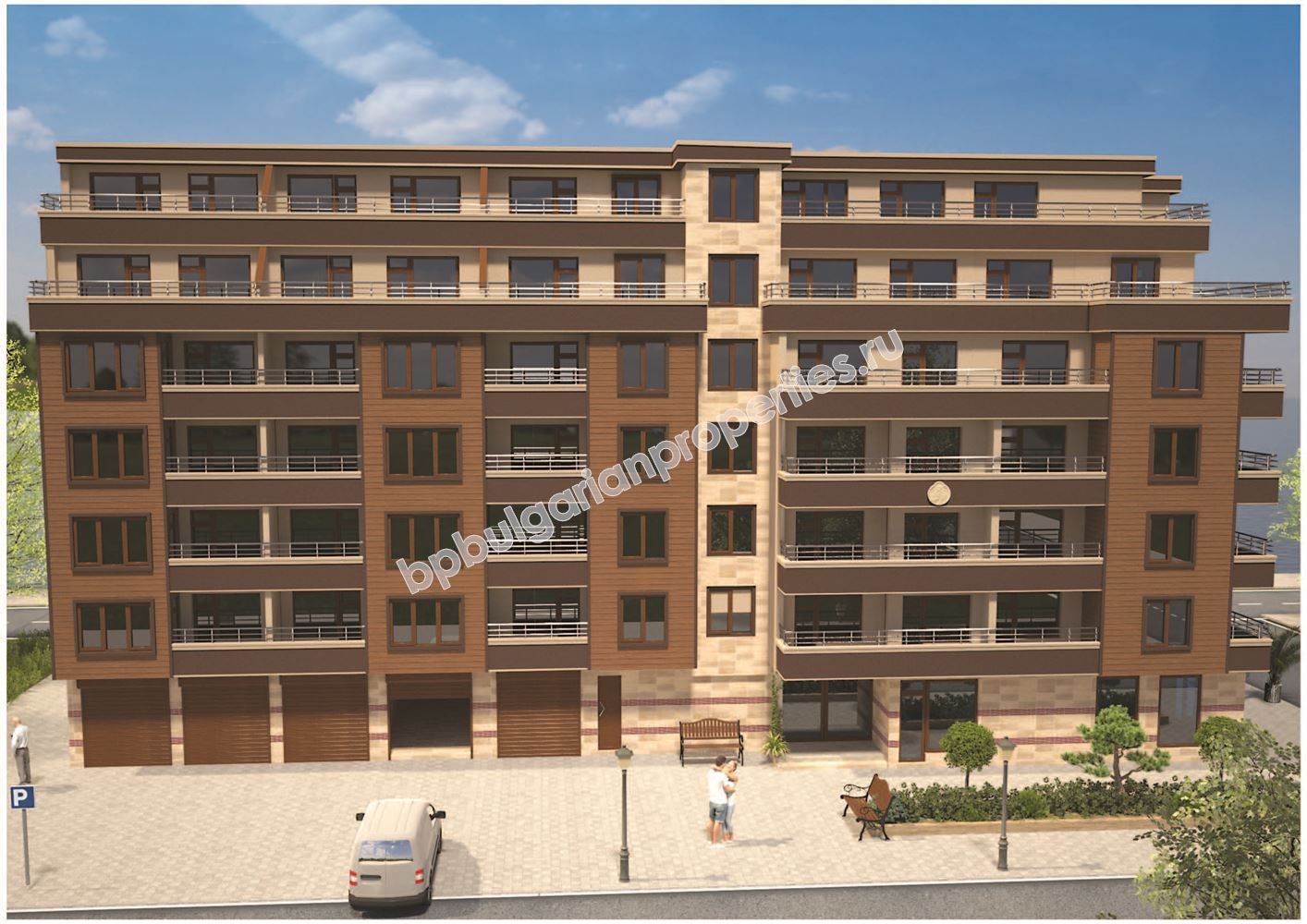 Жилье в новом доме в 450 метрах от моря в Поморие