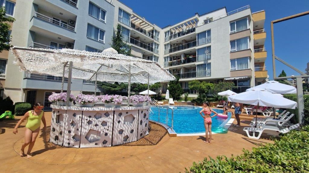 Двухкомнатная квартира с видом на море недалеко от пляжа в Святом Власе