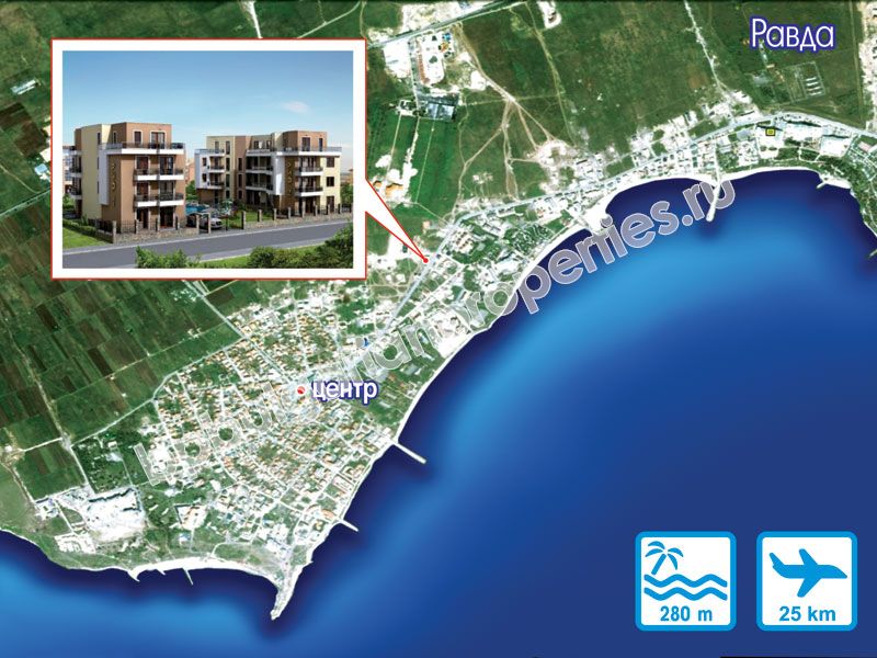 Люксовая односпальная квартира на продажу в курорте Равда